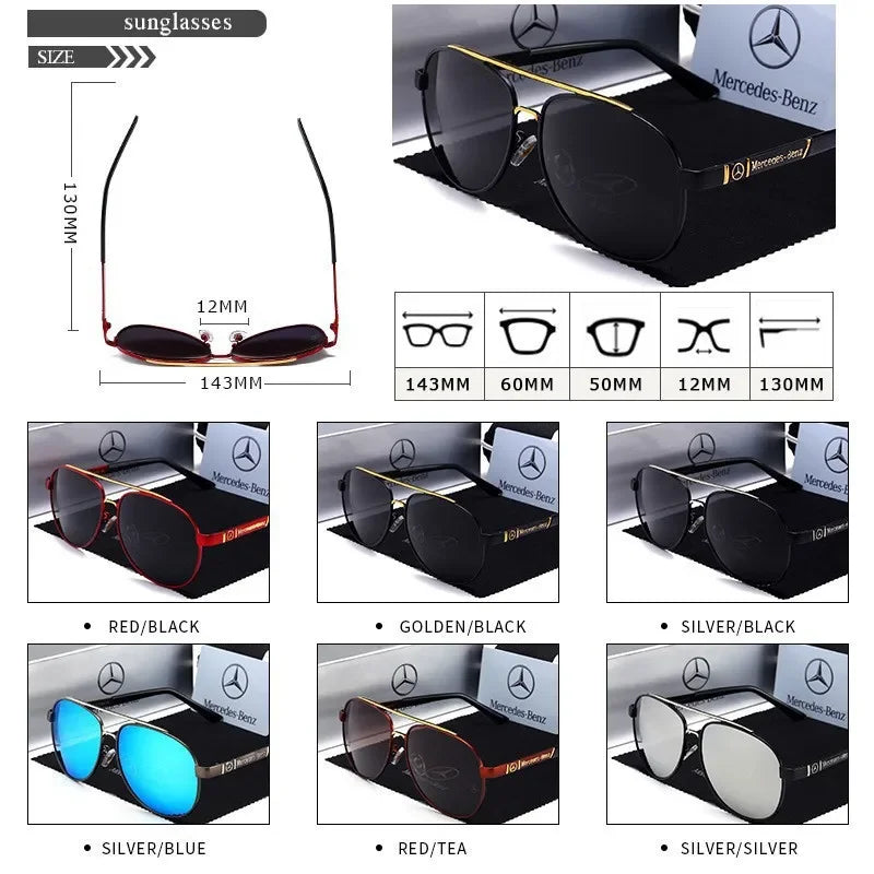 Mercedes Benz lentes de sol Class ML SL GLA GLB GLC GLK GLS SLK para Hombre