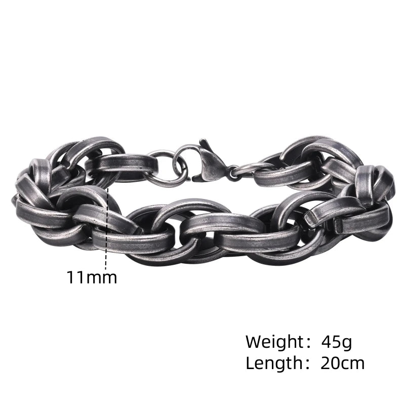 pulsera vintage para hombre, estilo rustico de caracter varonil