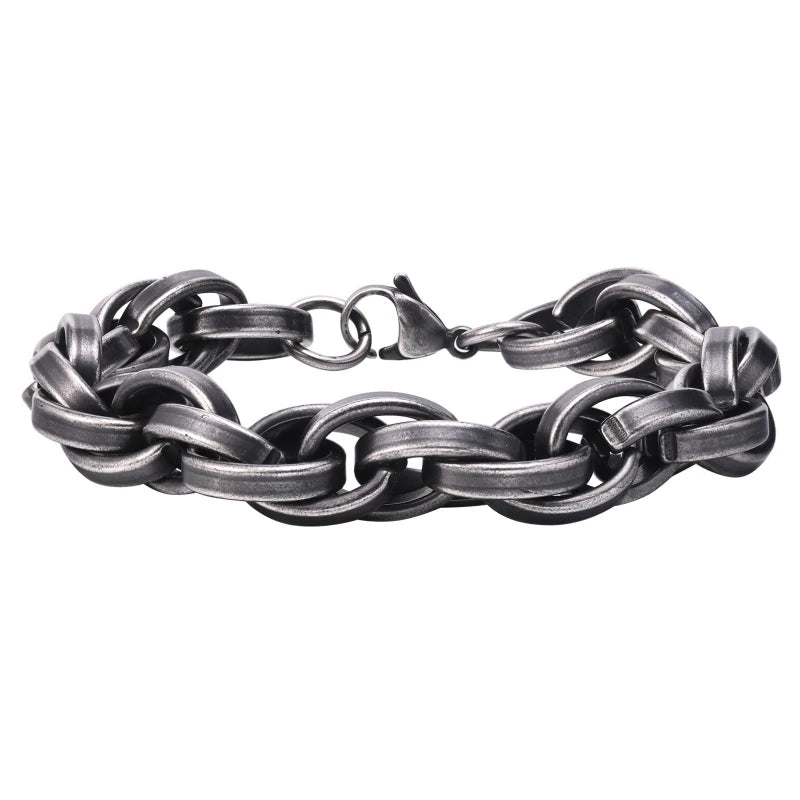 pulsera vintage para hombre, estilo rustico de caracter varonil