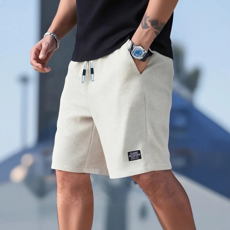 Pantalones Cortos para Hombre, Pantalones Casuales para Hombre, Pantalones Cortos de Playa para Hombre, Pantalones Cortos Deportivos para Hombre, Nueva Tela Texturizada a la Moda, Pantalones Transpirables, Adecuados para Uso
