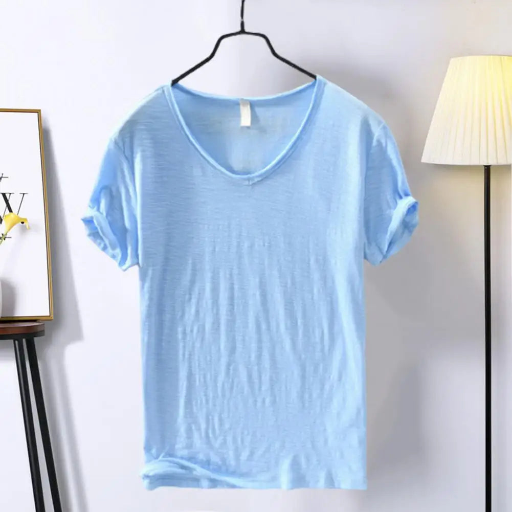 Polera cuello V para hombre