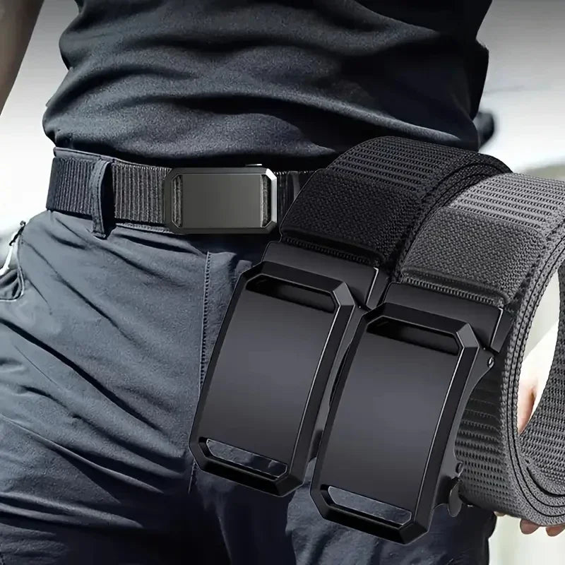 2026 Nuevo cinturon Automatico, Canvas Tactical Workwear , Casual Outdoor Militar, para hombre.