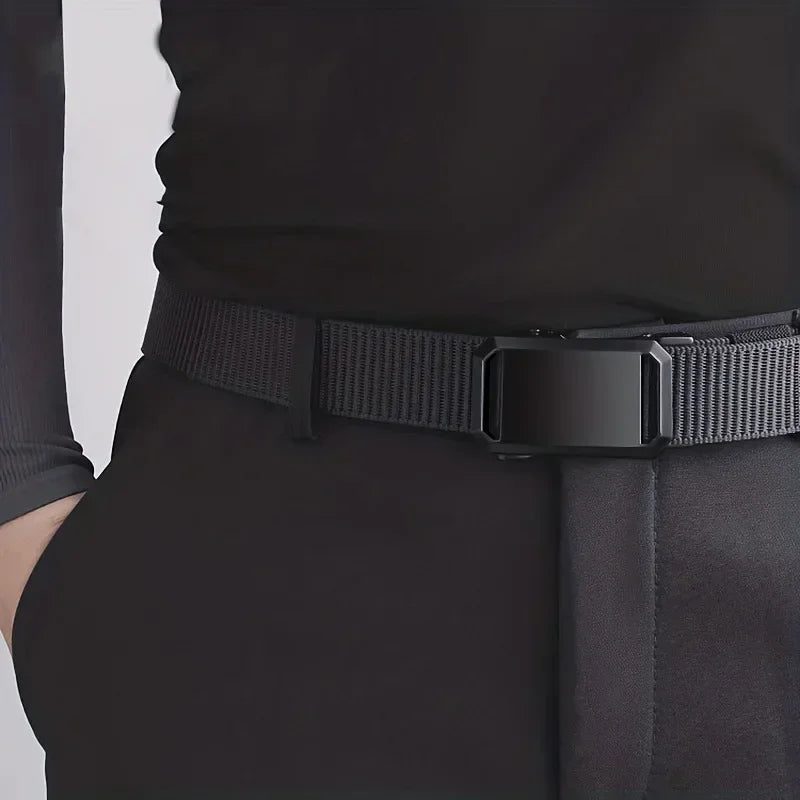 2026 Nuevo cinturon Automatico, Canvas Tactical Workwear , Casual Outdoor Militar, para hombre.